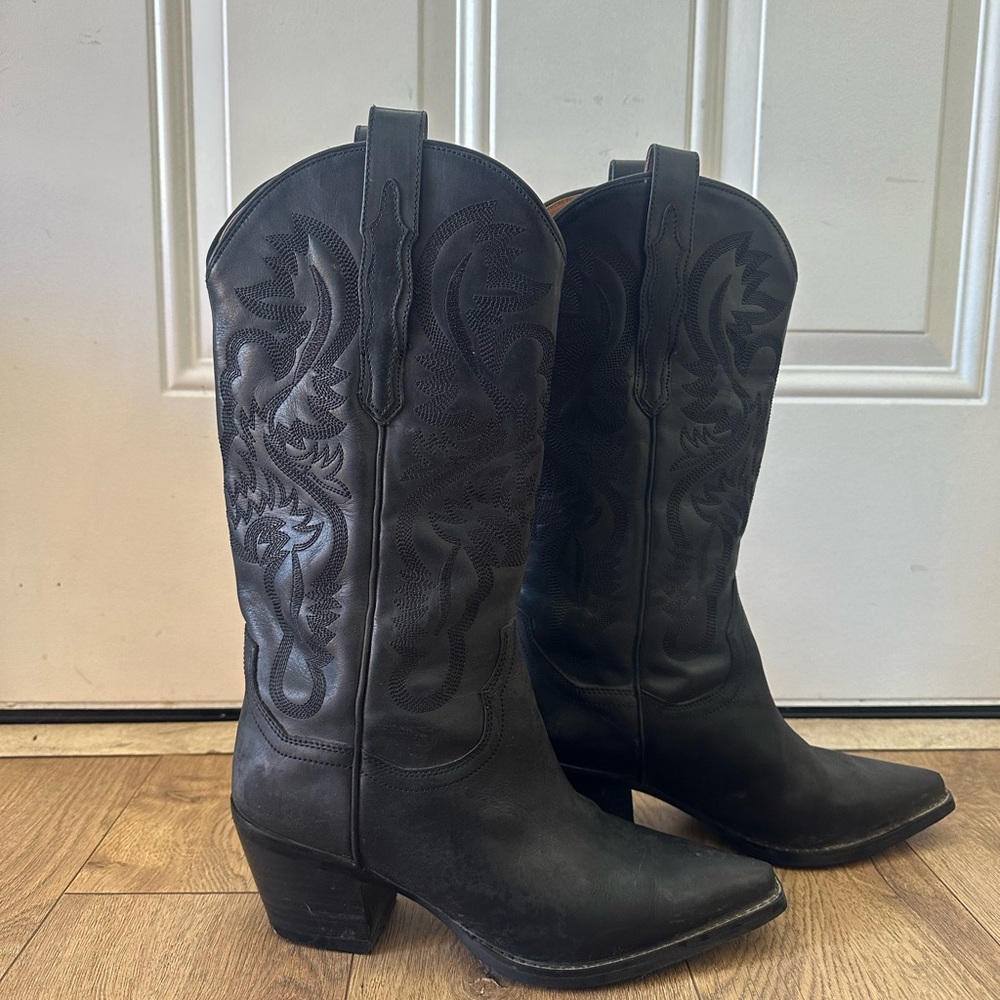 Jeffrey Campbell Black Heeled Boots